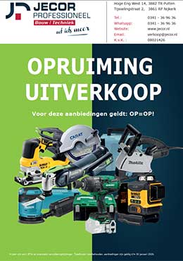 Machine opruimings uitverkoop